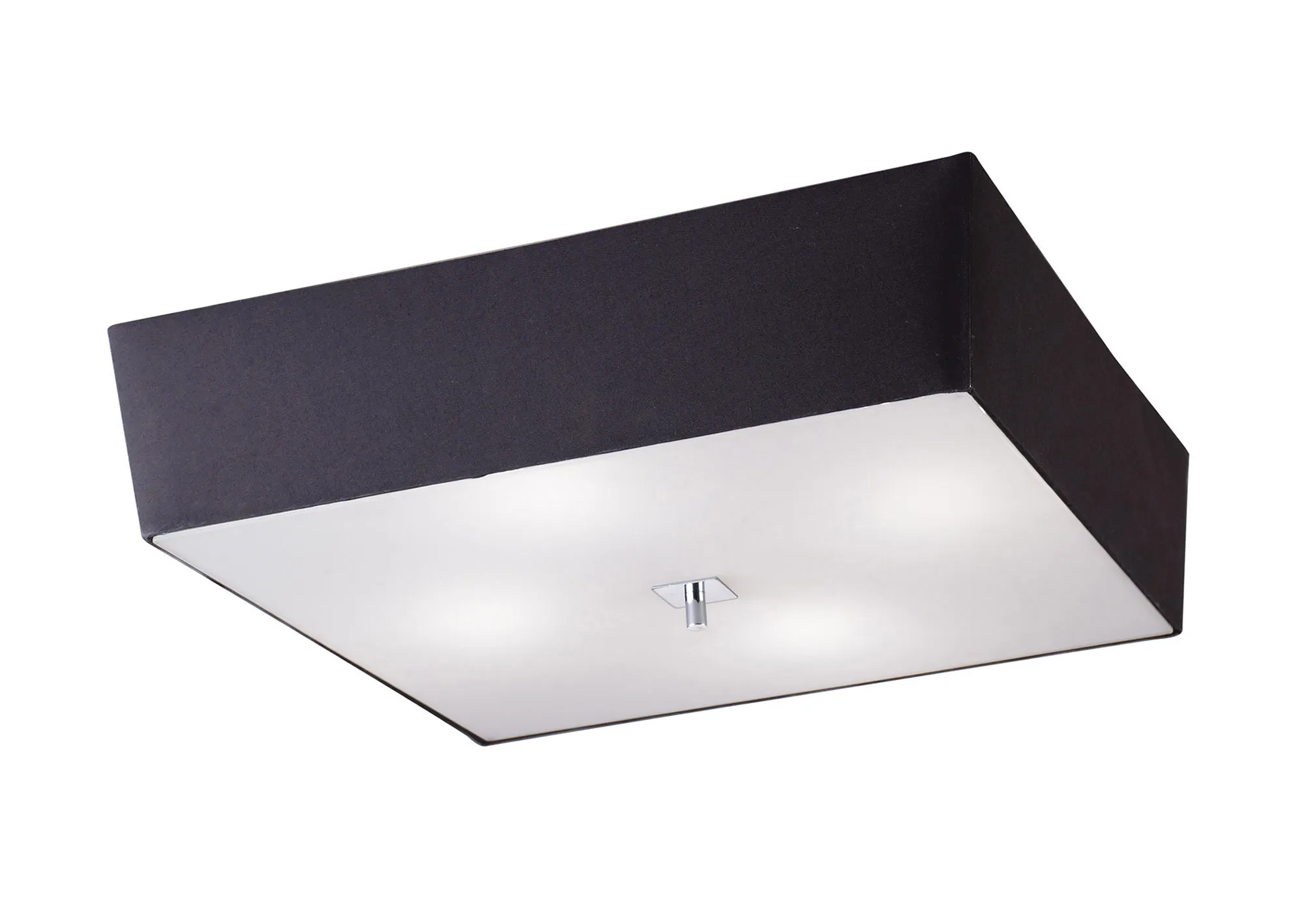 Akira Polished Chrome-Black Ceiling Lights Mantra Flush Fittings Akira Polished Chrome-Black Ceiling Lights Mantra Flush Fittings